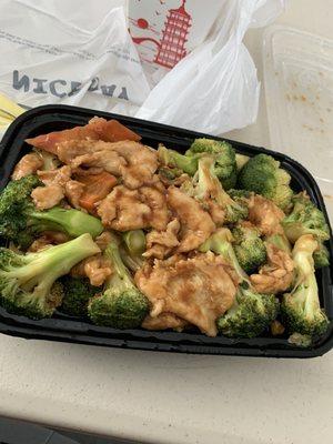 Chicken and broccoli