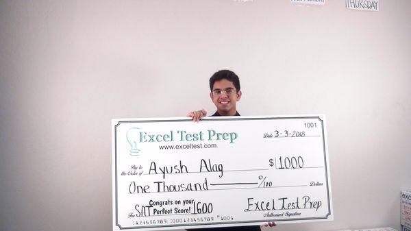 Congratulations to Ayush Alag on his perfect SAT score! For more info check out: http://www.exceltest.com/page/excel-perfect-scorers