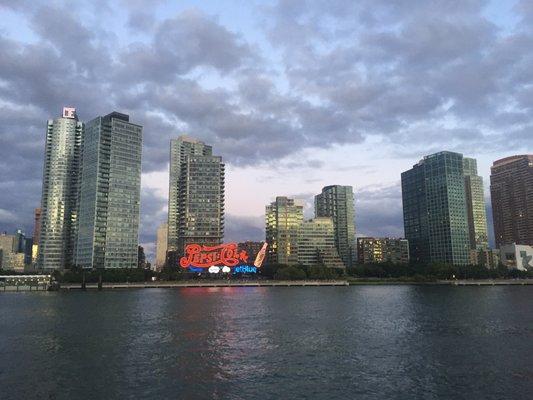 Ferry terminal and LIC skyline