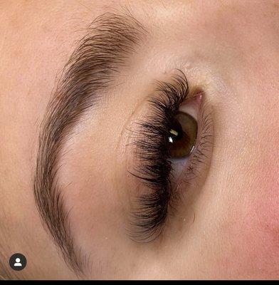 Whispy volume lashes