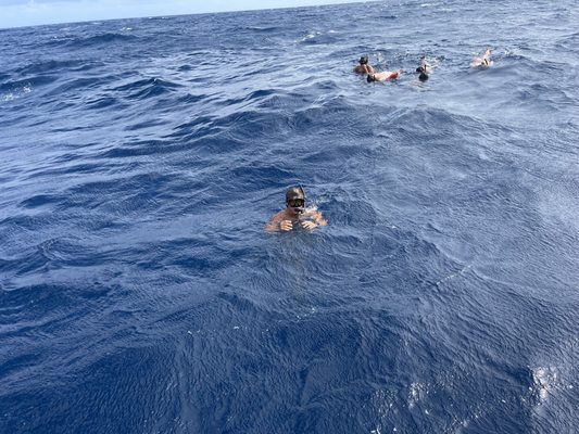 Our group of 5 when we entered the water