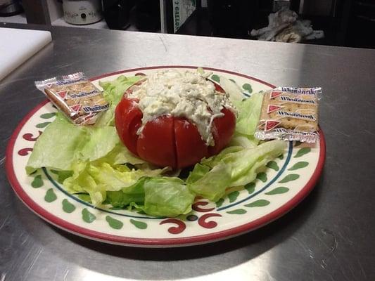 Chicken Salad Stuff Tomato $5.00