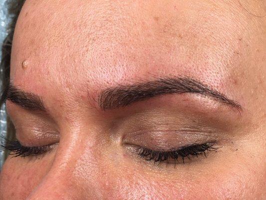 Left - After microblading