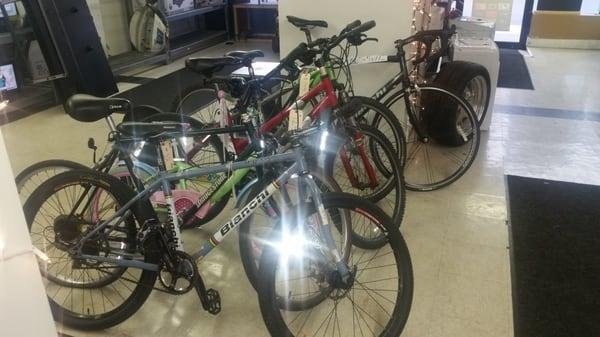 Bikes, Including Cannondale, Trek, Giant, MotoBecane, Gary Fishcer, Diamondback, Schwinn and More.