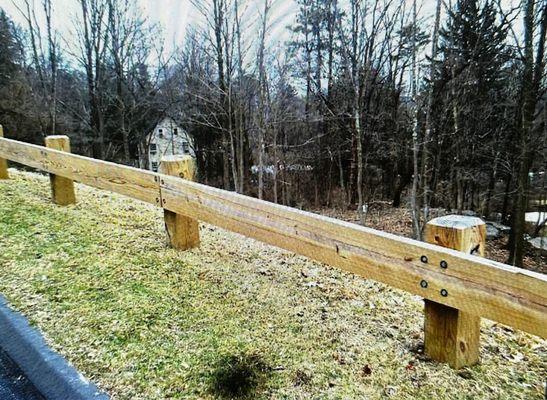 Wood Guardrail