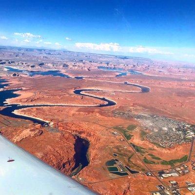 Great views of Lake Powell and Glen Canyon.