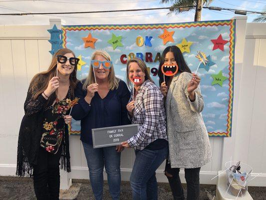 Staff at our annual Family Fair and Graduation night 2019.