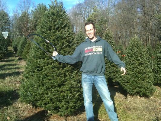 Chopping down the perfect Christmas tree!