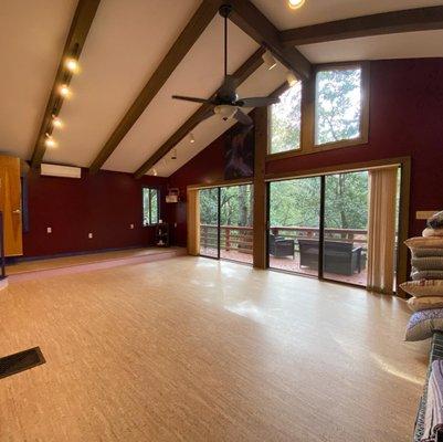 Yoga + workshop room.