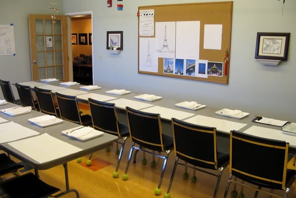 One of ActonArt's four classroom art studios.  We offer Art Classes for Kids, Teens and Adults!