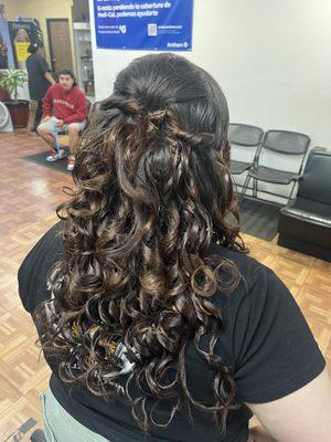 Wedding events, evening hairstyles, social occasion hair