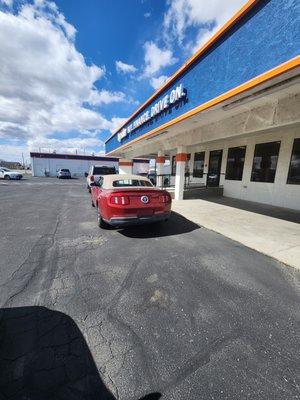 2010 Ford Mustang Convertible being returned.