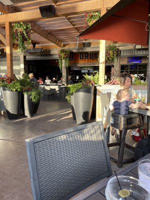 Looking back toward restaurant from the patio