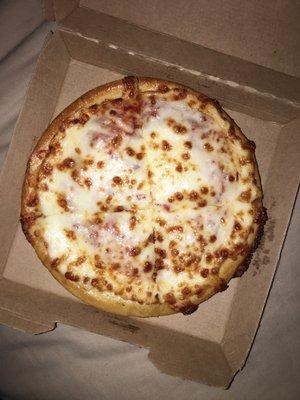 Personal cheese pizza