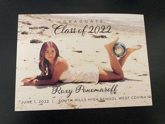 Graduation announcements