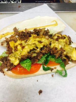 Try our steak hoagie