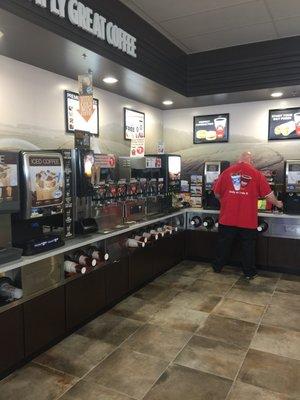 Massive coffee bar including Cold Brew.