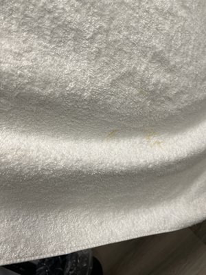 A towel that was supposed to be clean