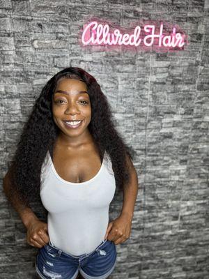 Lace wig (client has dreadlocks )