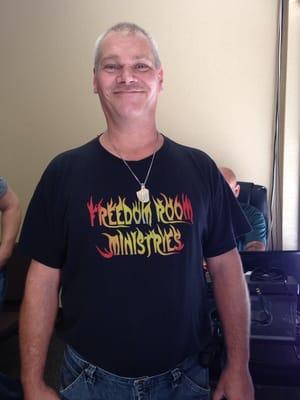 Rich Metzner - faithful servant - sporting one of our cool shirts!