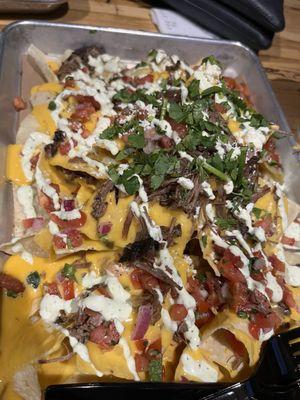 Nachos with brisket