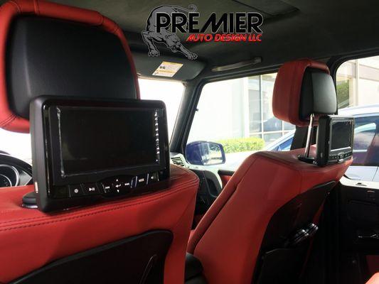 2016 Mercedes Benz G550 SUV Seat Back Entertainment System Installed