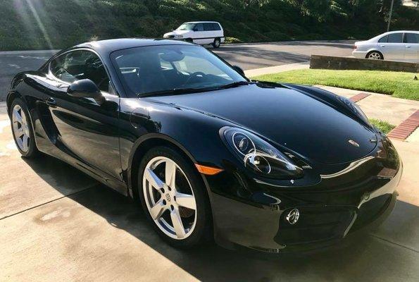 My black Porsche after Jesus detailed it for me. He does incredible work!