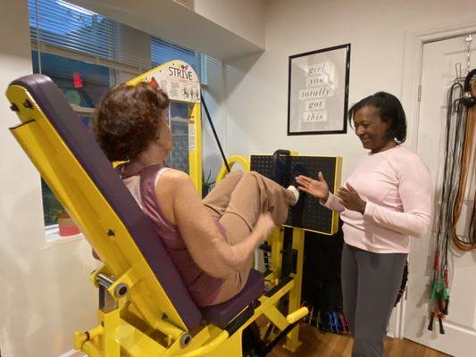 The Leg Press... The only machine we use for Personal Training.  Find out why we love it so much and schedule a consultation today.