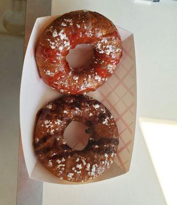 Funnel cake - strawberry  or chocolate drizzle