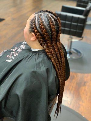 Feed in braids