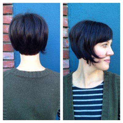 Sleek soft bob