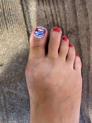 Toes done by Eva