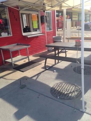 Outdoor seating