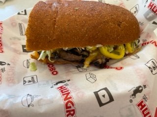 Hot Roast Beef and Cheddar on Wheat