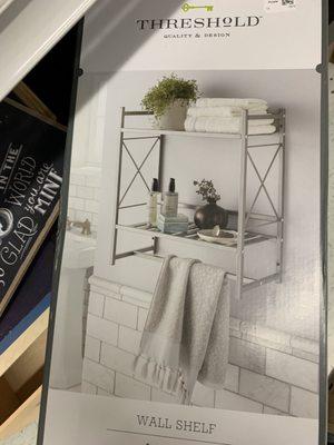 I've been looking for a bathroom shelf!