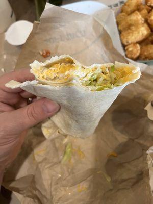 "Chicken" soft taco