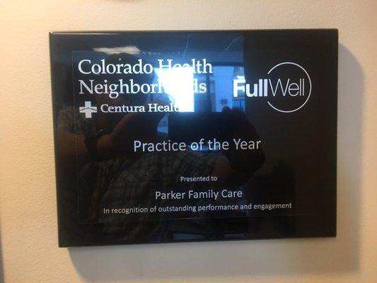 Parker Family Care practice of the year