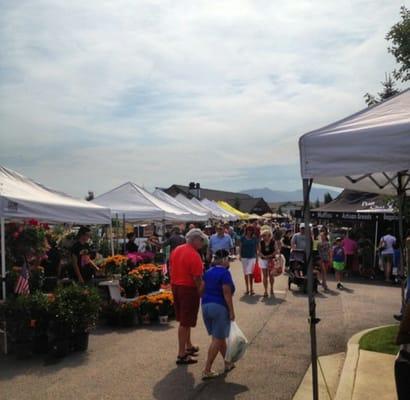 Beautiful morning at the farmers market.