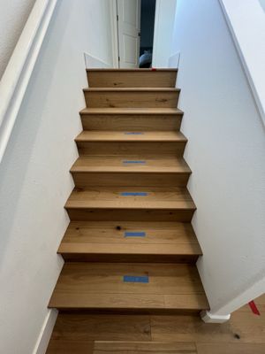 Stairs leading to the upstairs