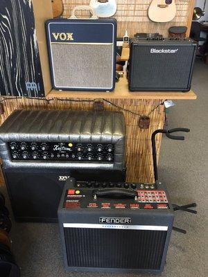 Various new and used amps