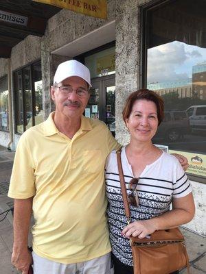 Stephen & Judy from Vero Beach enjoyed a walking tour of St Pete.