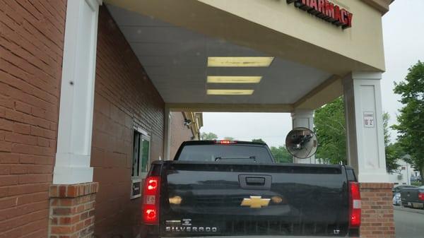 Waiting at the prescription drive-thru