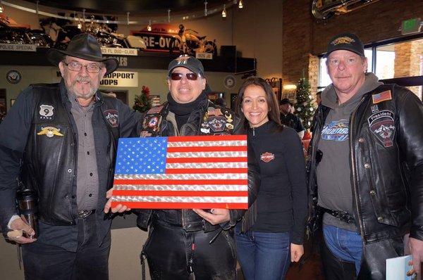 Motorcycle Freedom Ride, raising $$ for hams & turkeys for Junior Enlisted families for Thanksgiving & Christmas on JBLM! 1400 families fed!