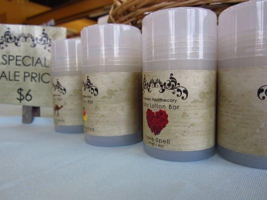 Lotions bars are one of the many products we offer!