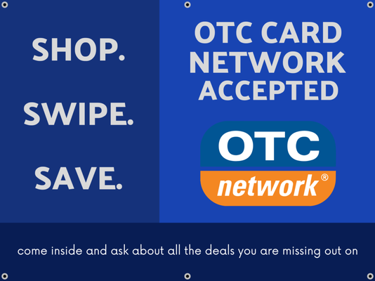 OTC Card Network Accepted