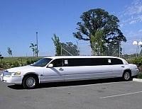 Ten passenger white limo.  Perfect for wedding, proms and night outs with friends