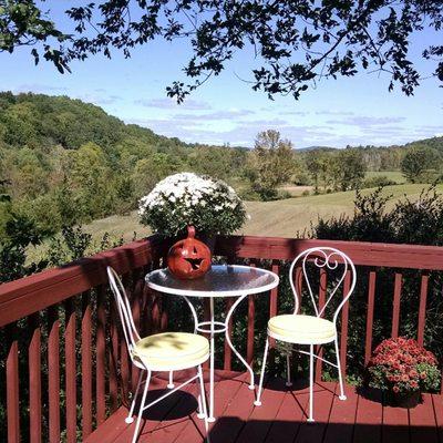 It's the Fall... view of Buttercup fields from private deck.