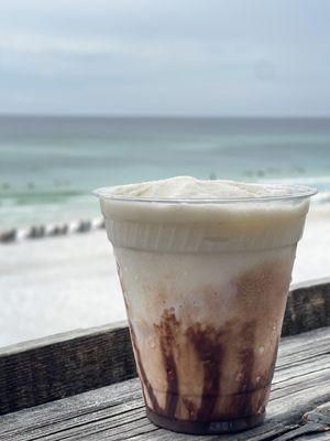 Bushwacker with a beach view