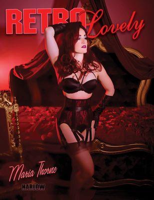 Retro Lovely Magazine Cover model by Harlow Pinup & Boudoir. Chicago's Best Female Photographers also located in Naperville IL