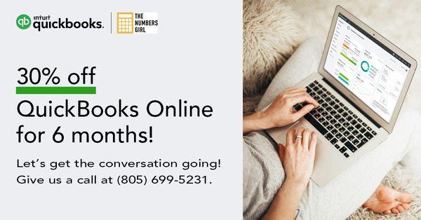 The Numbers Girl Quickbooks Online 30% Discount